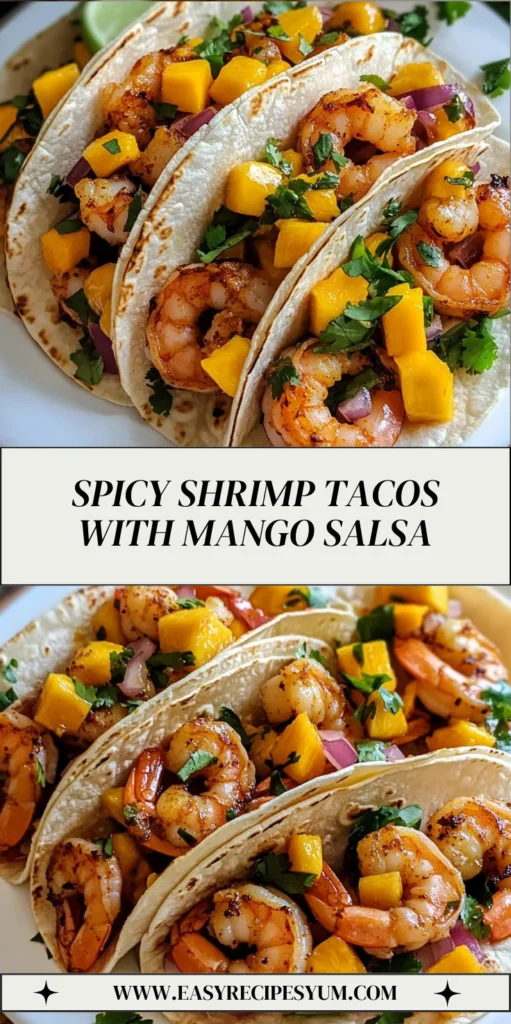 Spicy Shrimp Tacos with Mango Salsa