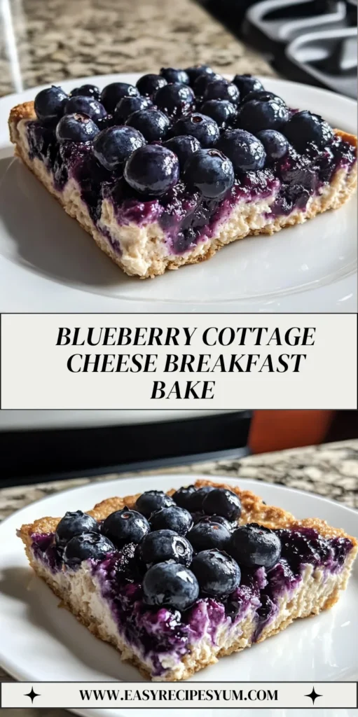 blueberry cottage cheese breakfast bake