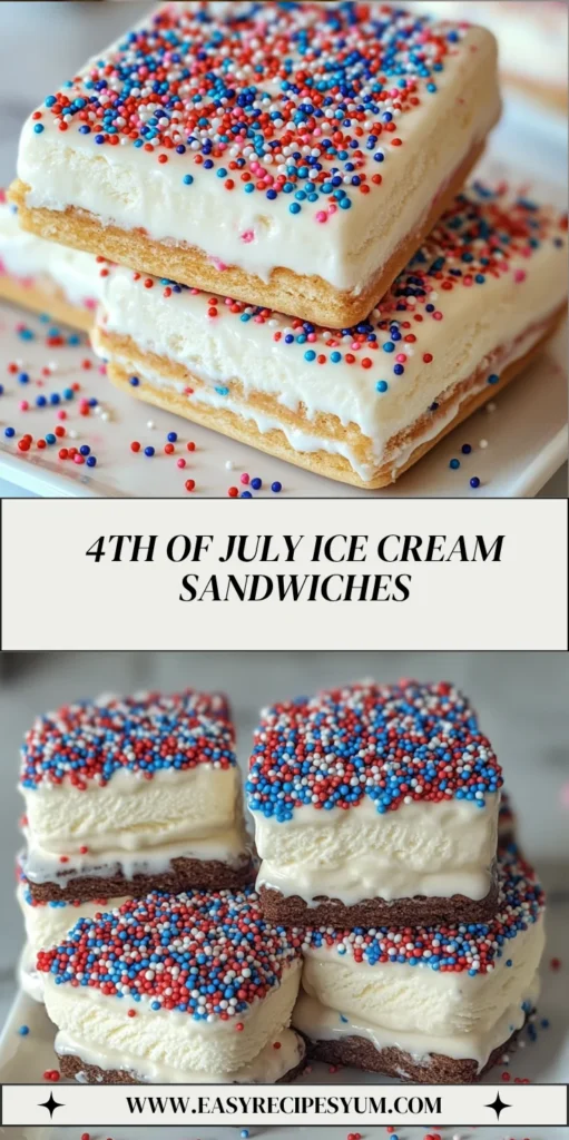 4th of July Ice Cream Sandwiches