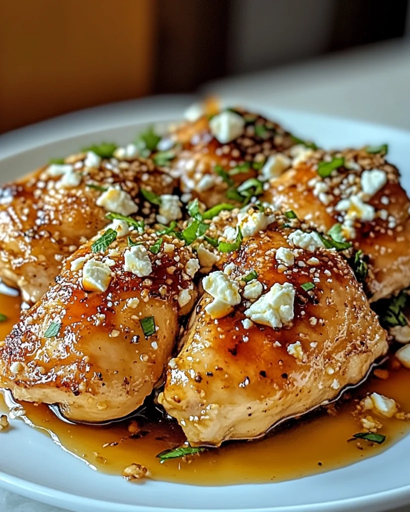 CRISPY HOT HONEY FETA CHICKEN