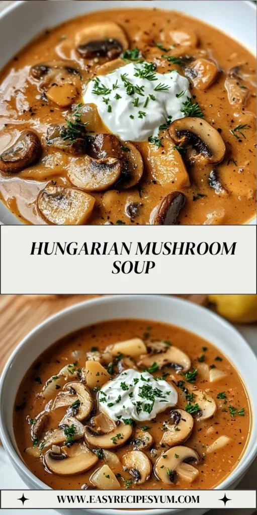Hungarian Mushroom Soup