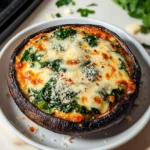 Spinach & Cheese Stuffed Portobello Mushrooms