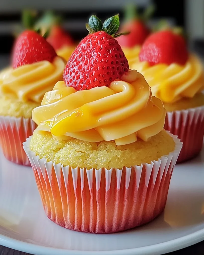 Strawberry Mango Cupcakes