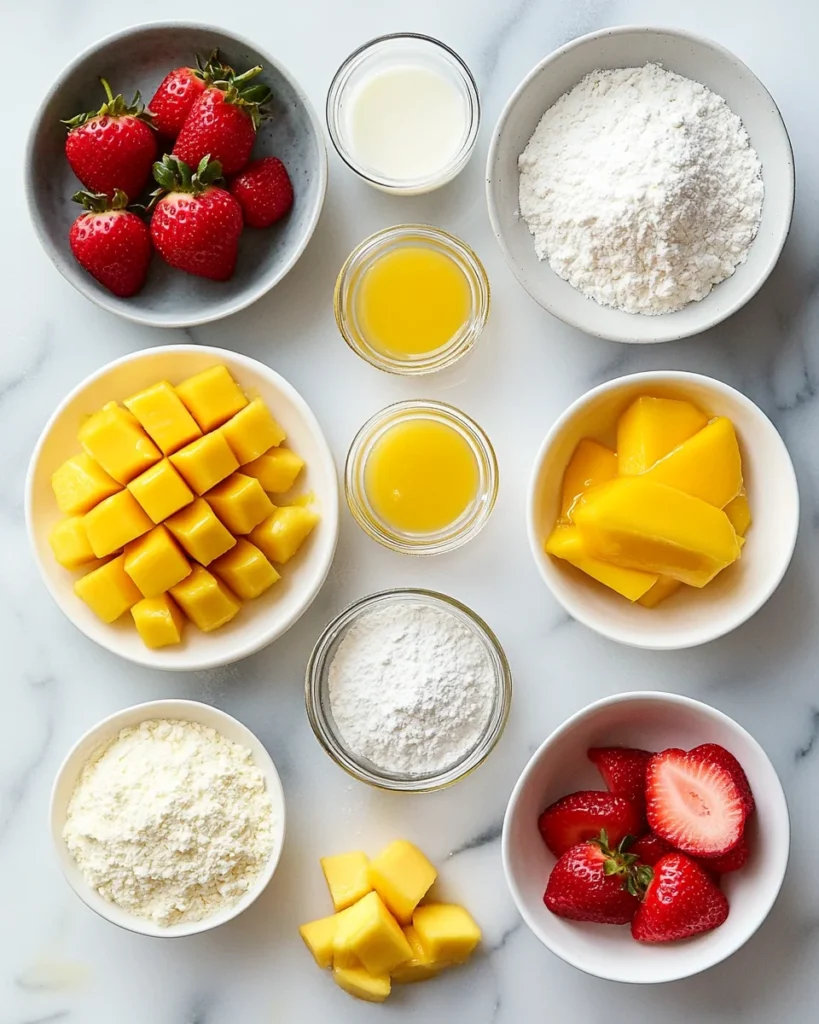 Strawberry Mango Cupcakes