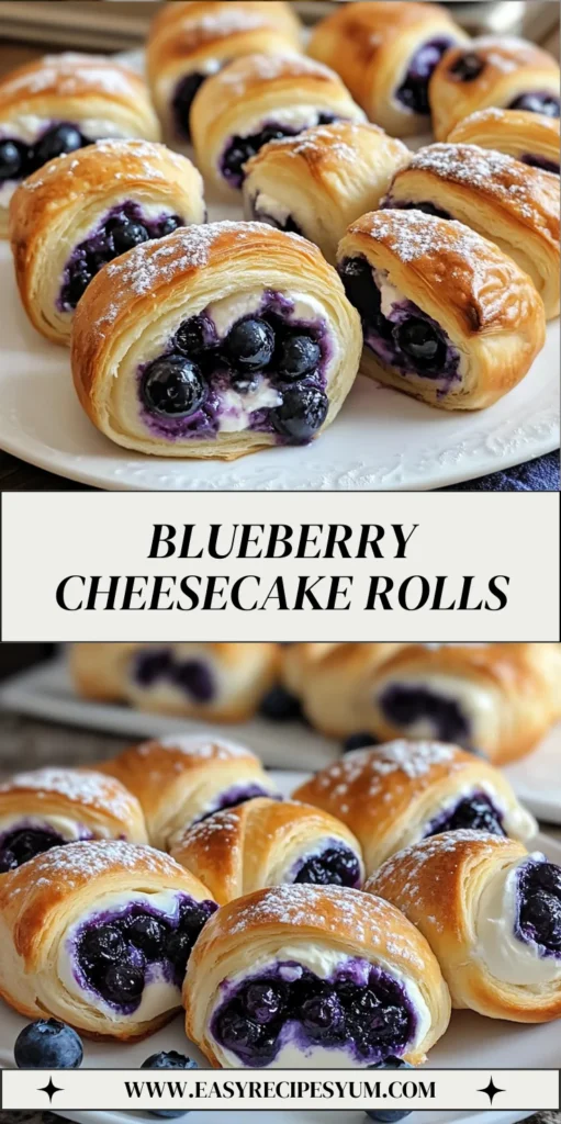 Blueberry Cheesecake Rolls