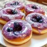 Baked Blueberry Donuts