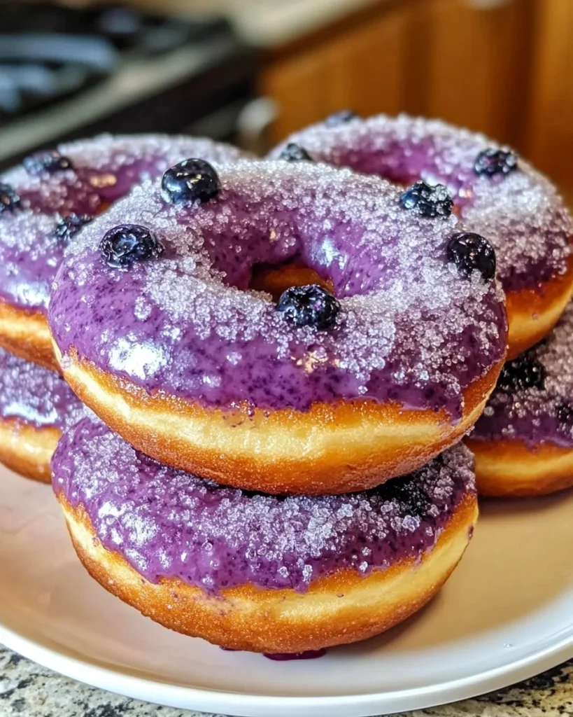 Baked Blueberry Donuts