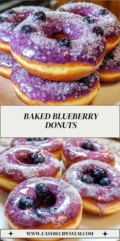 Baked Blueberry Donuts