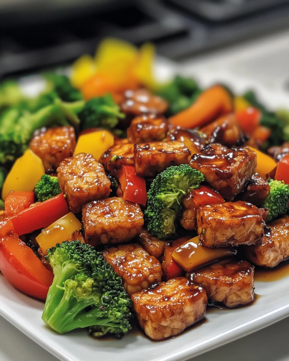 Balsamic Tempeh Stir-Fry