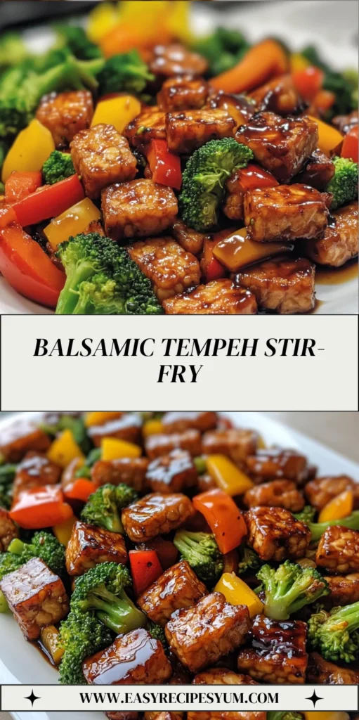 Balsamic Tempeh Stir-Fry