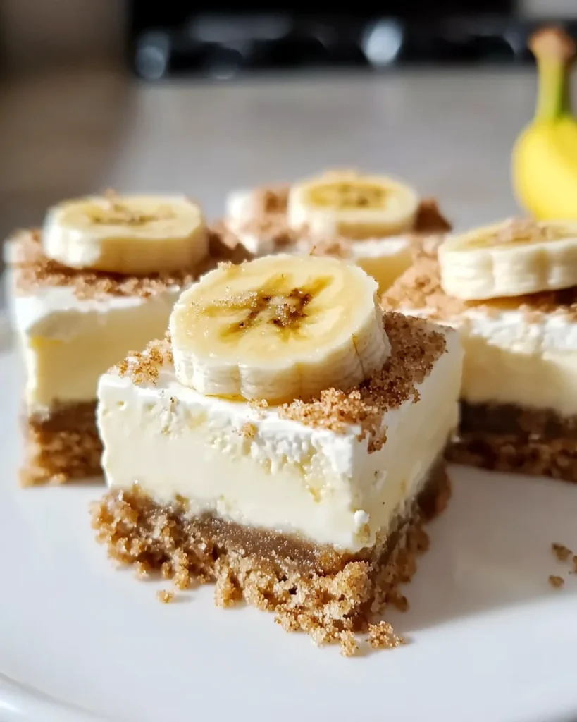 Banana Cream Cheesecake Bars