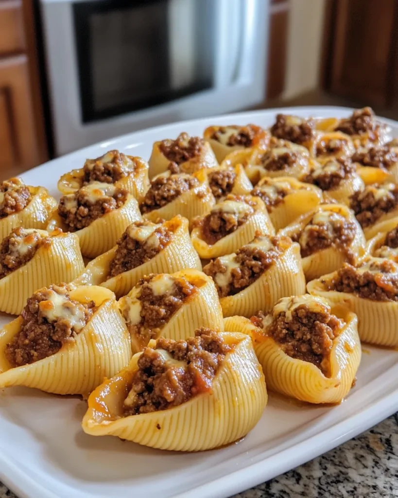 Beef-Stuffed Shells with Creamy Ricotta