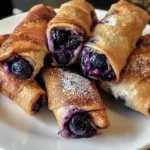 Blueberry Cream Cheese Egg Rolls