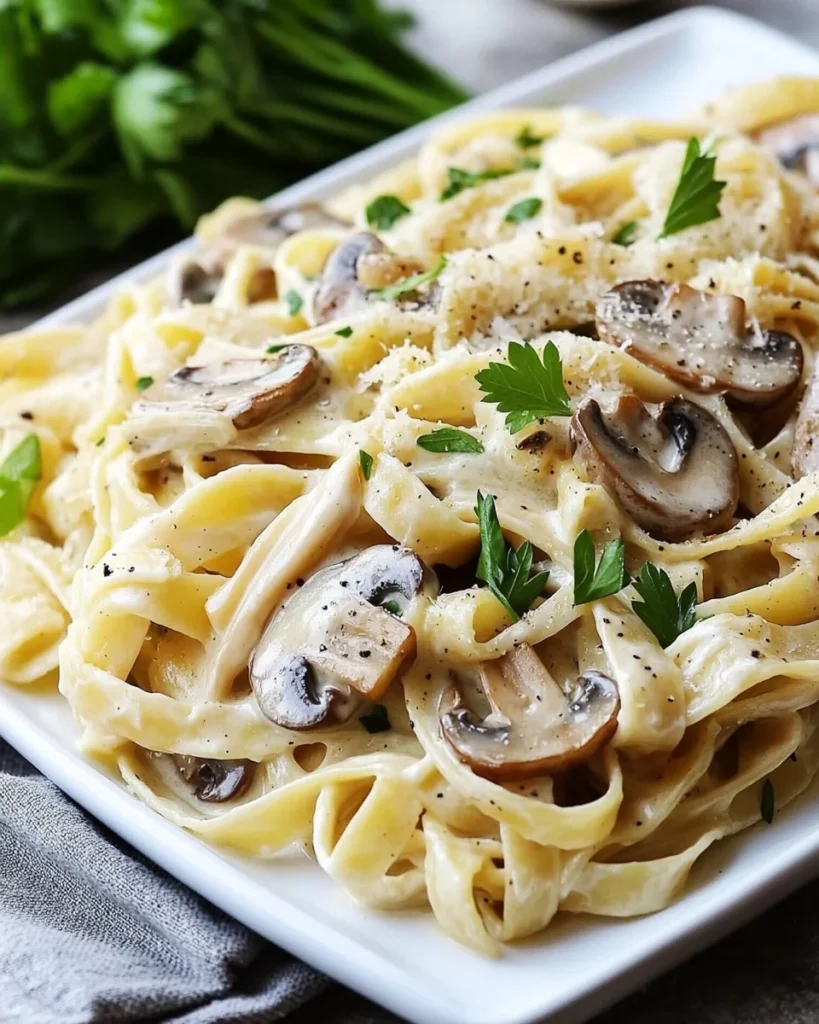 Caramelized Leek and Mushroom Gruyere Pasta