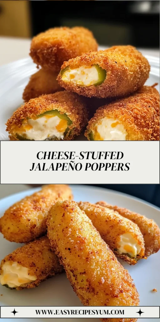 Cheese-Stuffed Jalapeño Poppers