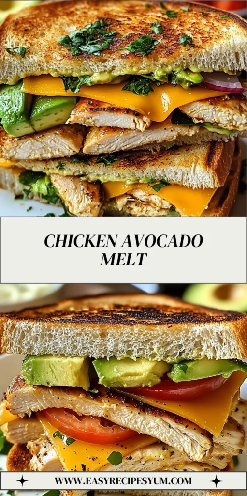 Chicken Avocado Melt