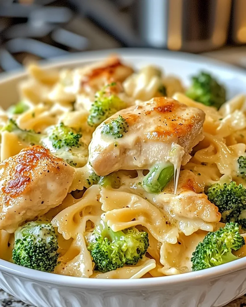Chicken and Broccoli Alfredo Bake