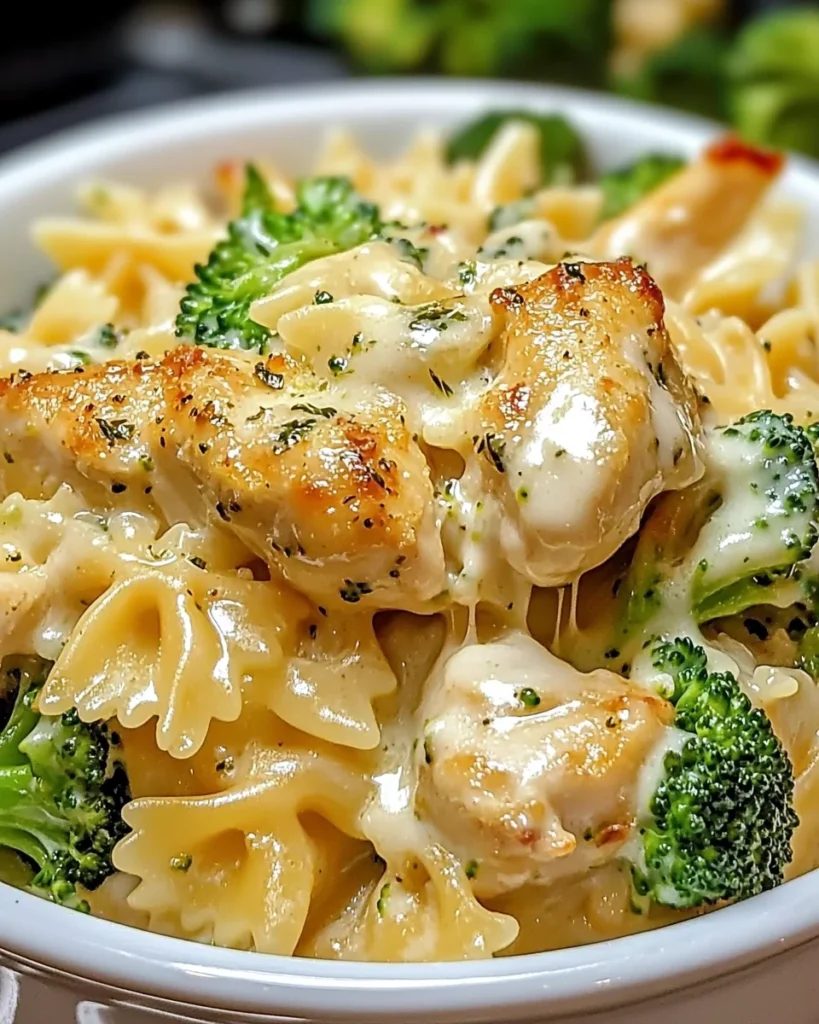 Chicken and Broccoli Alfredo Bake