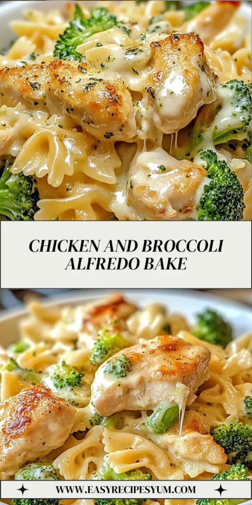 Chicken and Broccoli Alfredo Bake