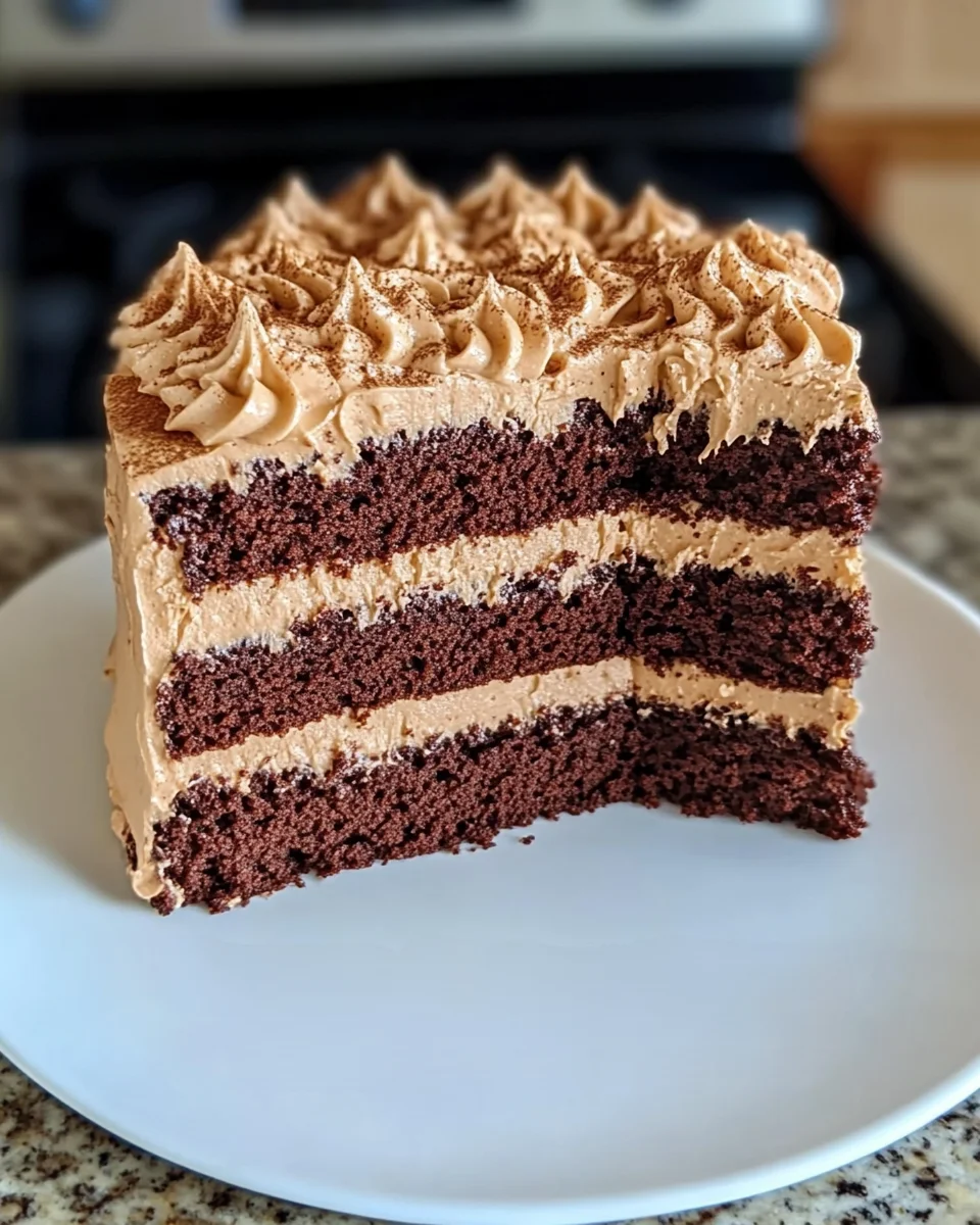 Chocolate Cake with Cinnamon Molasses Frosting