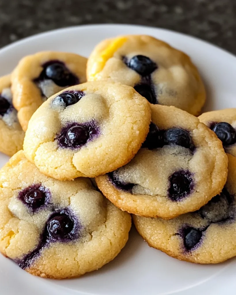 Classic Lemon Blueberry Cookies