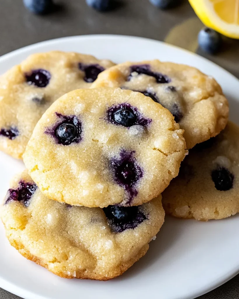 Classic Lemon Blueberry Cookies
