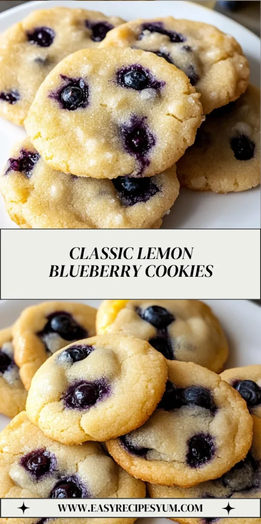 Classic Lemon Blueberry Cookies