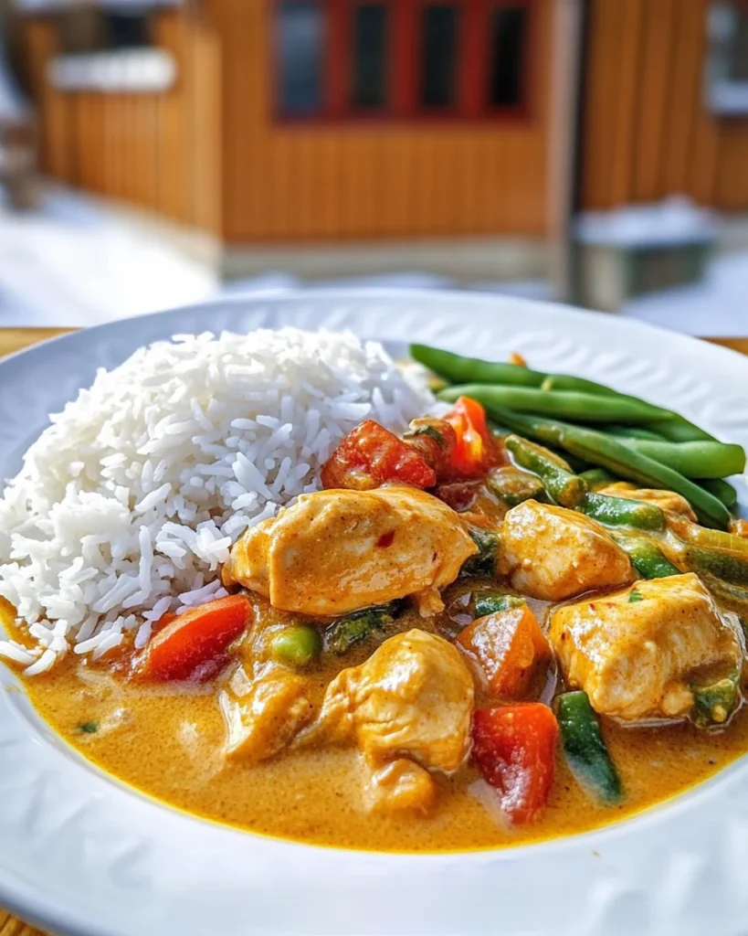 Coconut Curry Chicken with Basmati Rice
