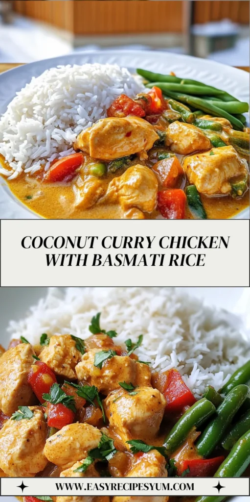 Coconut Curry Chicken with Basmati Rice