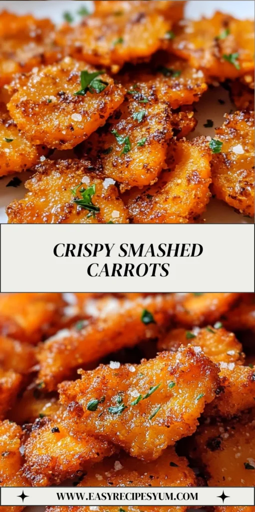 Crispy Smashed Carrots