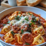 Crockpot Cheese Tortellini And Sausage