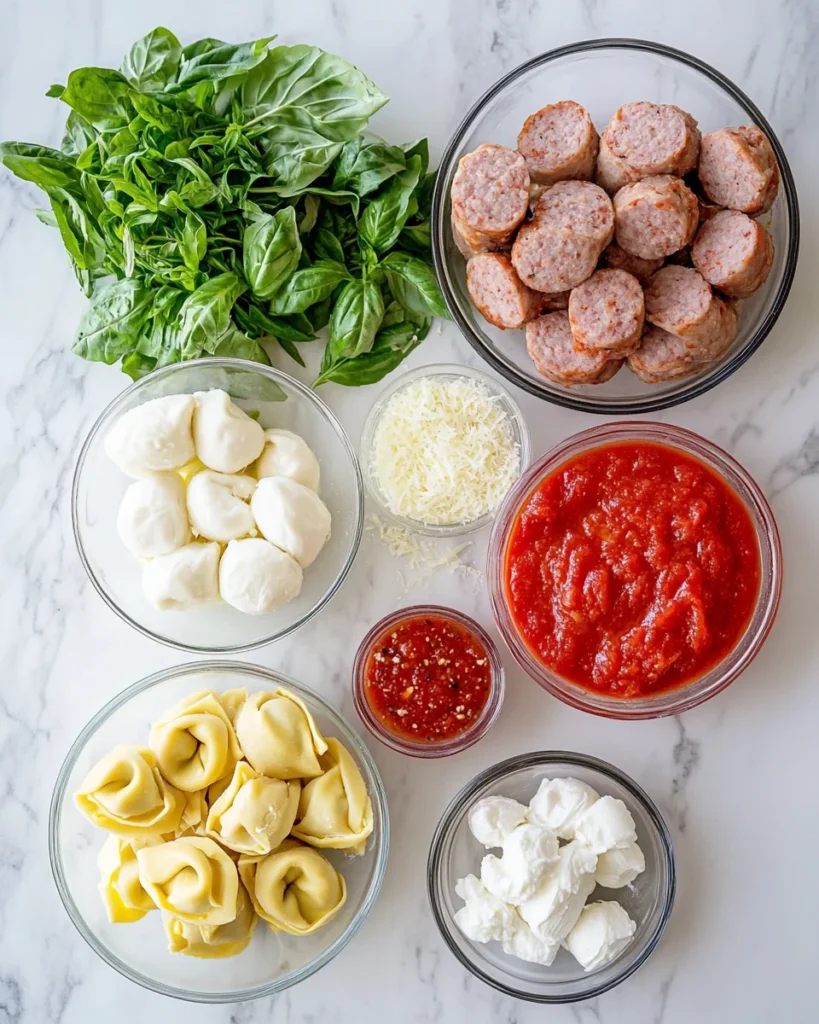 Crockpot Cheese Tortellini And Sausage