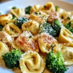 Garlic Parmesan Chicken Tortellini Skillet