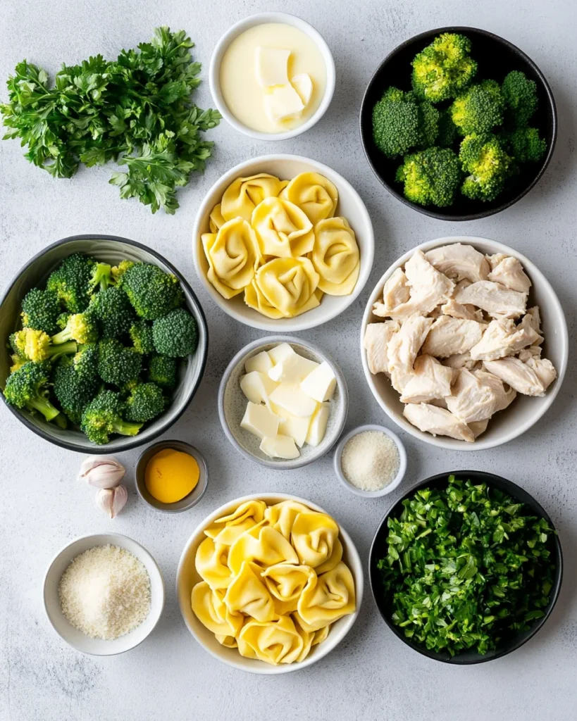Garlic Parmesan Chicken Tortellini Skillet