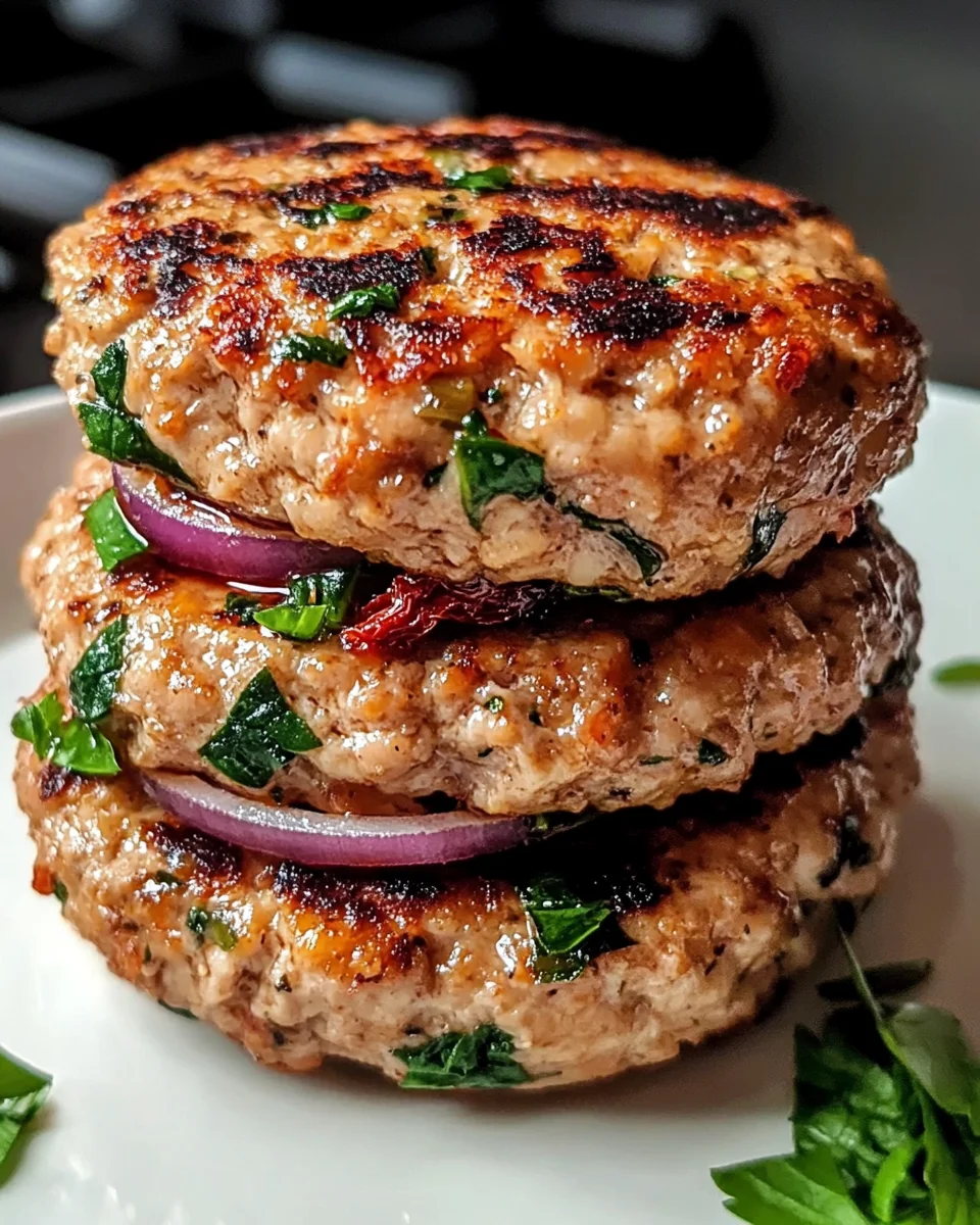 Greek Chicken Burgers