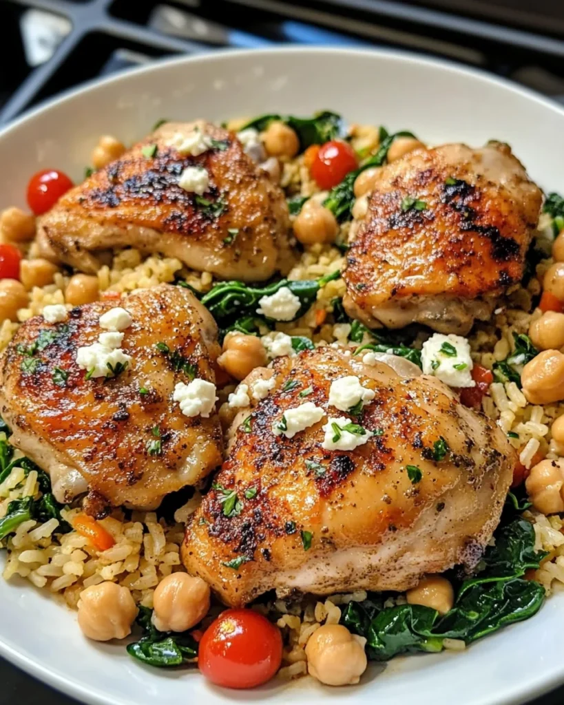 Greek Chicken and Lemon Rice