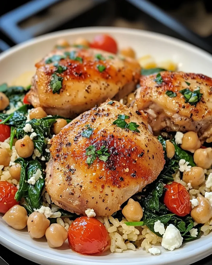 Greek Chicken and Lemon Rice