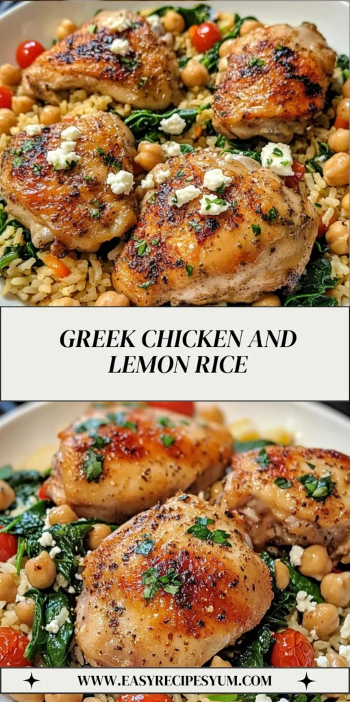 Greek Chicken and Lemon Rice