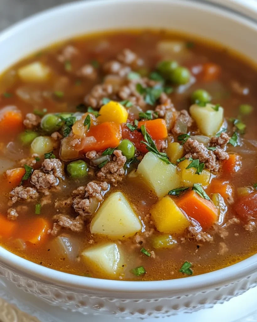 Ground Beef Vegetable Soup