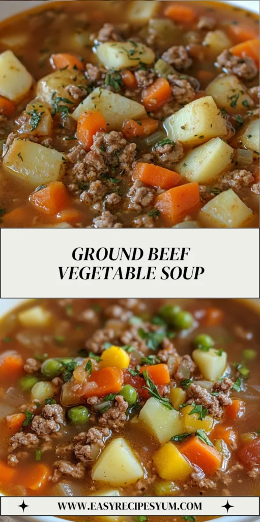 Ground Beef Vegetable Soup