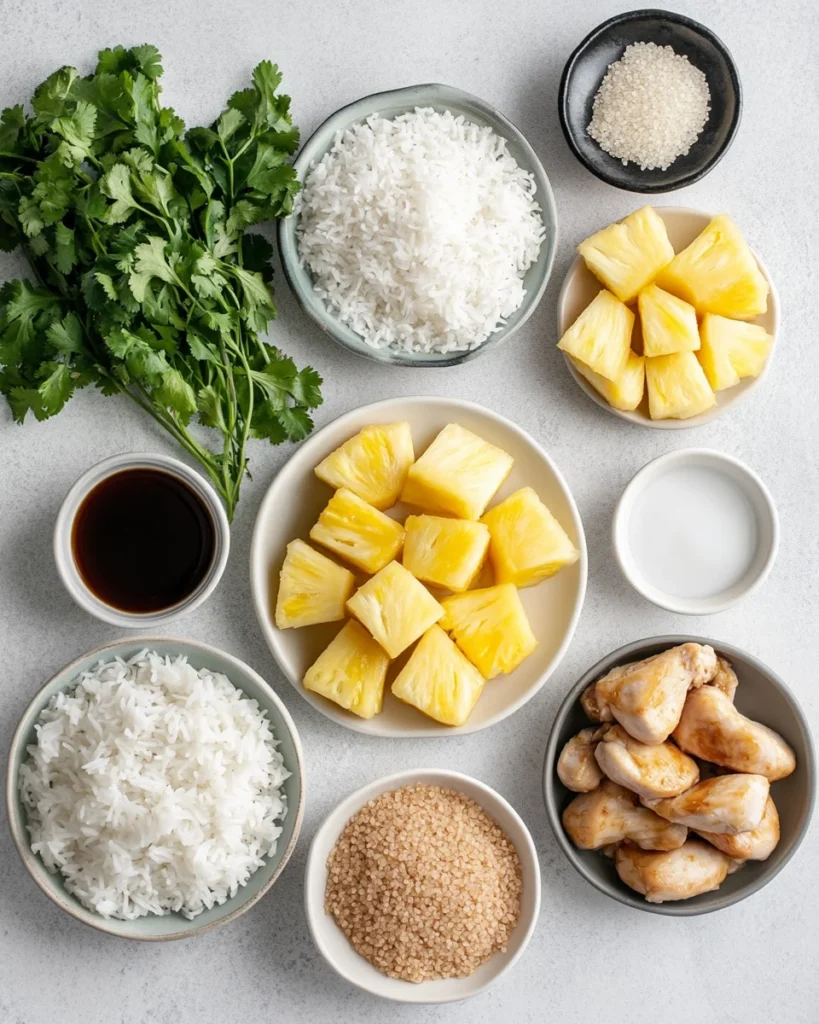 Hawaiian Chicken with Coconut Rice