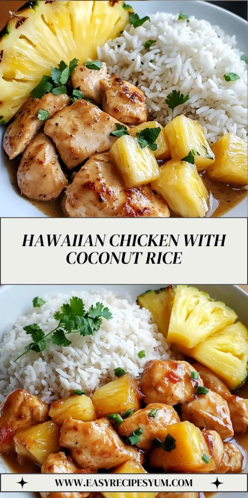 Hawaiian Chicken with Coconut Rice