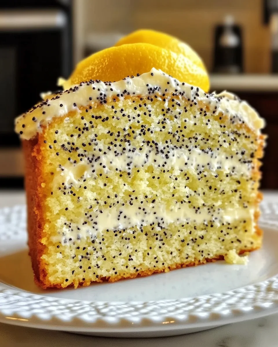 Homemade Lemon Poppy Seed Cake