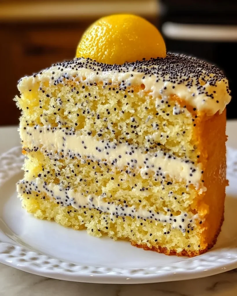 Homemade Lemon Poppy Seed Cake
