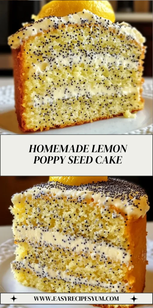 Homemade Lemon Poppy Seed Cake