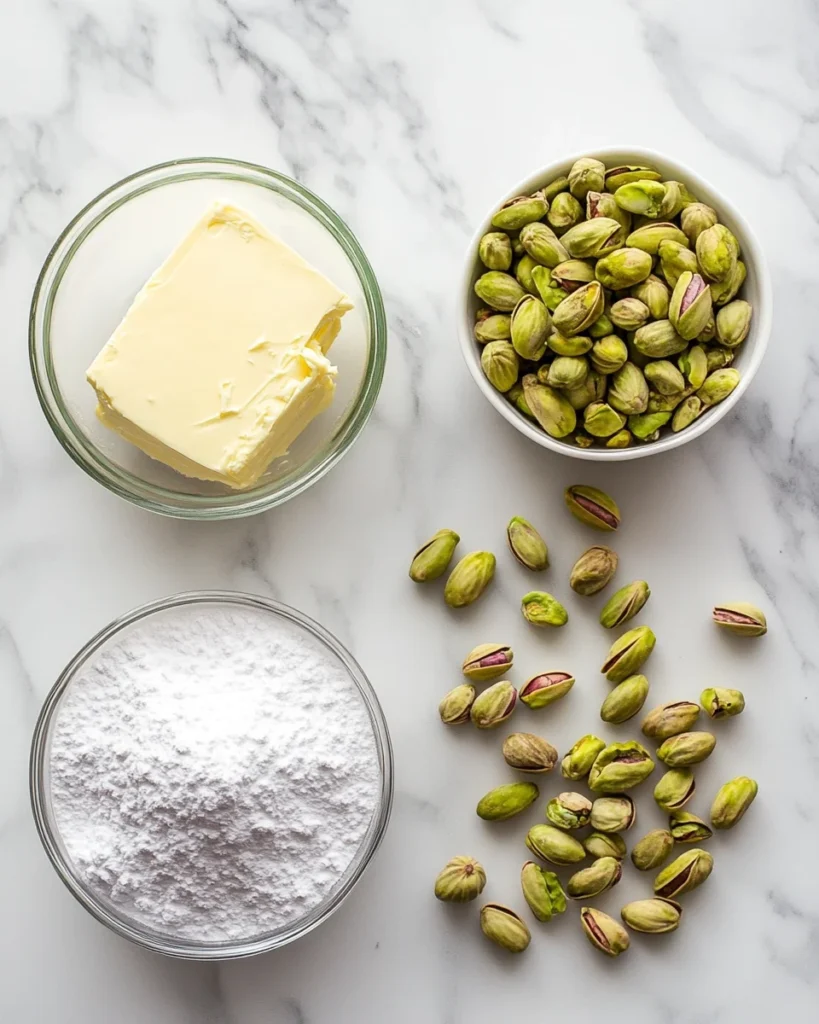 Homemade Pistachio Wedding Cookies