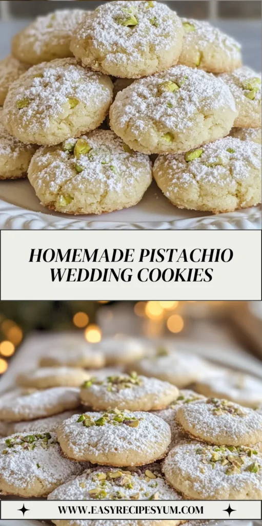 Homemade Pistachio Wedding Cookies