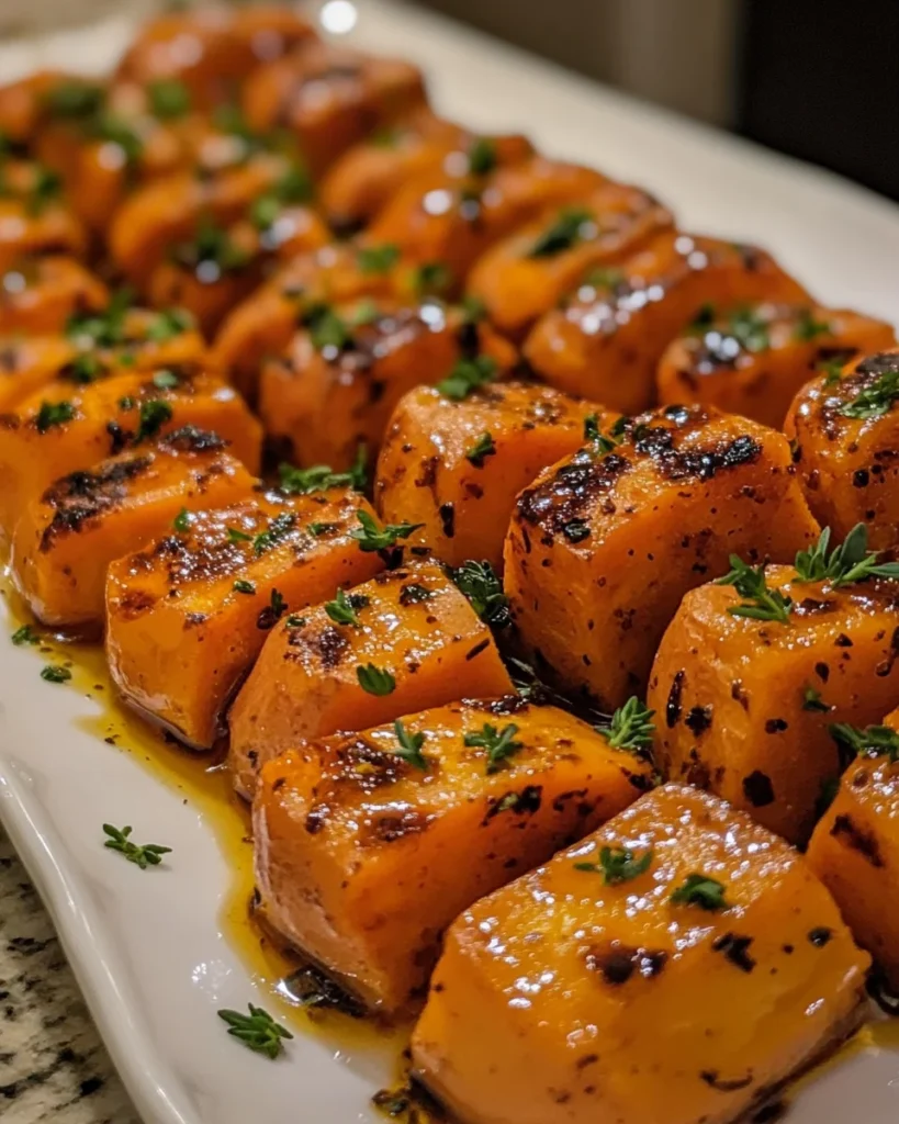 Hot Honey Sweet Potatoes