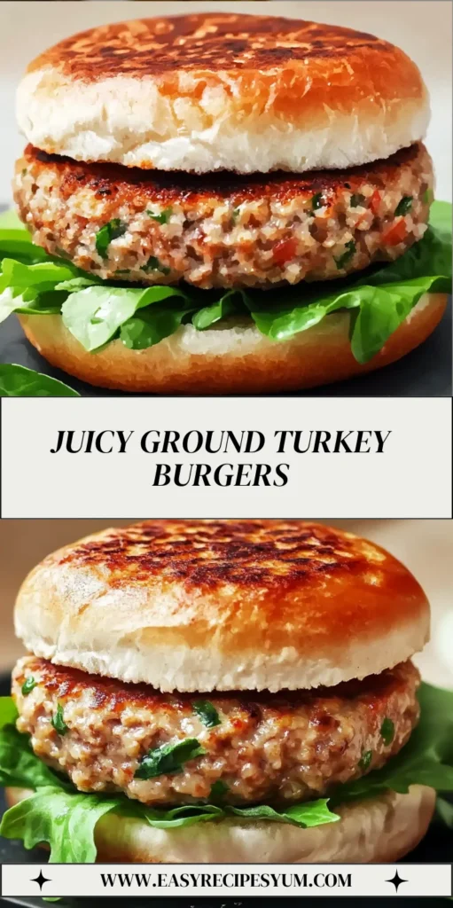 Juicy Ground Turkey Burgers