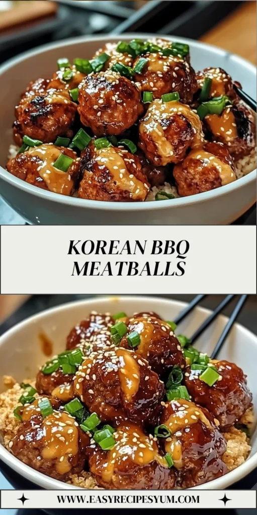Korean BBQ Meatballs